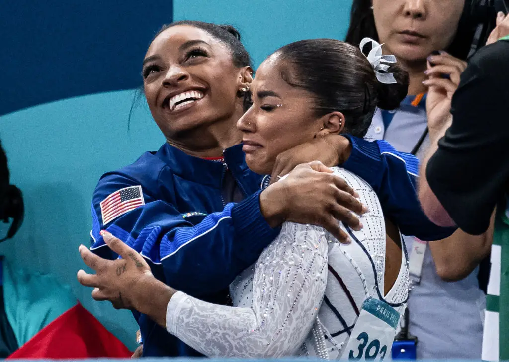 Her Team USA compatriot Simone Biles issued some words of encouragement to Chiles. (Markus Gilliar - GES Sportfoto/Getty Images)