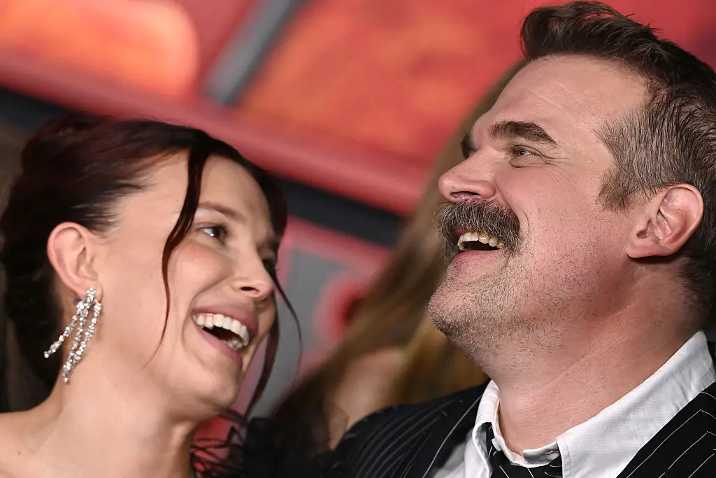 Brown said she's always felt 'safe' with Harbour (Axelle/Bauer-Griffin/FilmMagic)