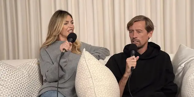 Abbey Clancy has dished out the dirt on her hubby Peter Crouch by joking about his 'vile' method to get her into bed.