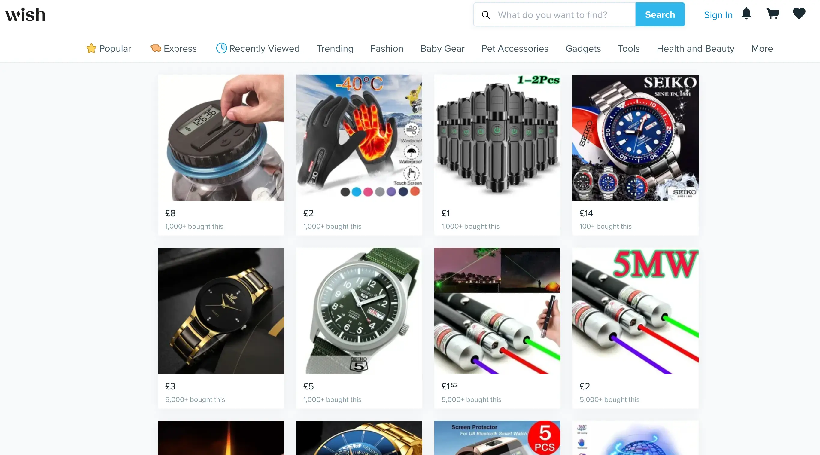 Wish claims to have removed any 'unsafe items' found on its site as soon as it was made aware.