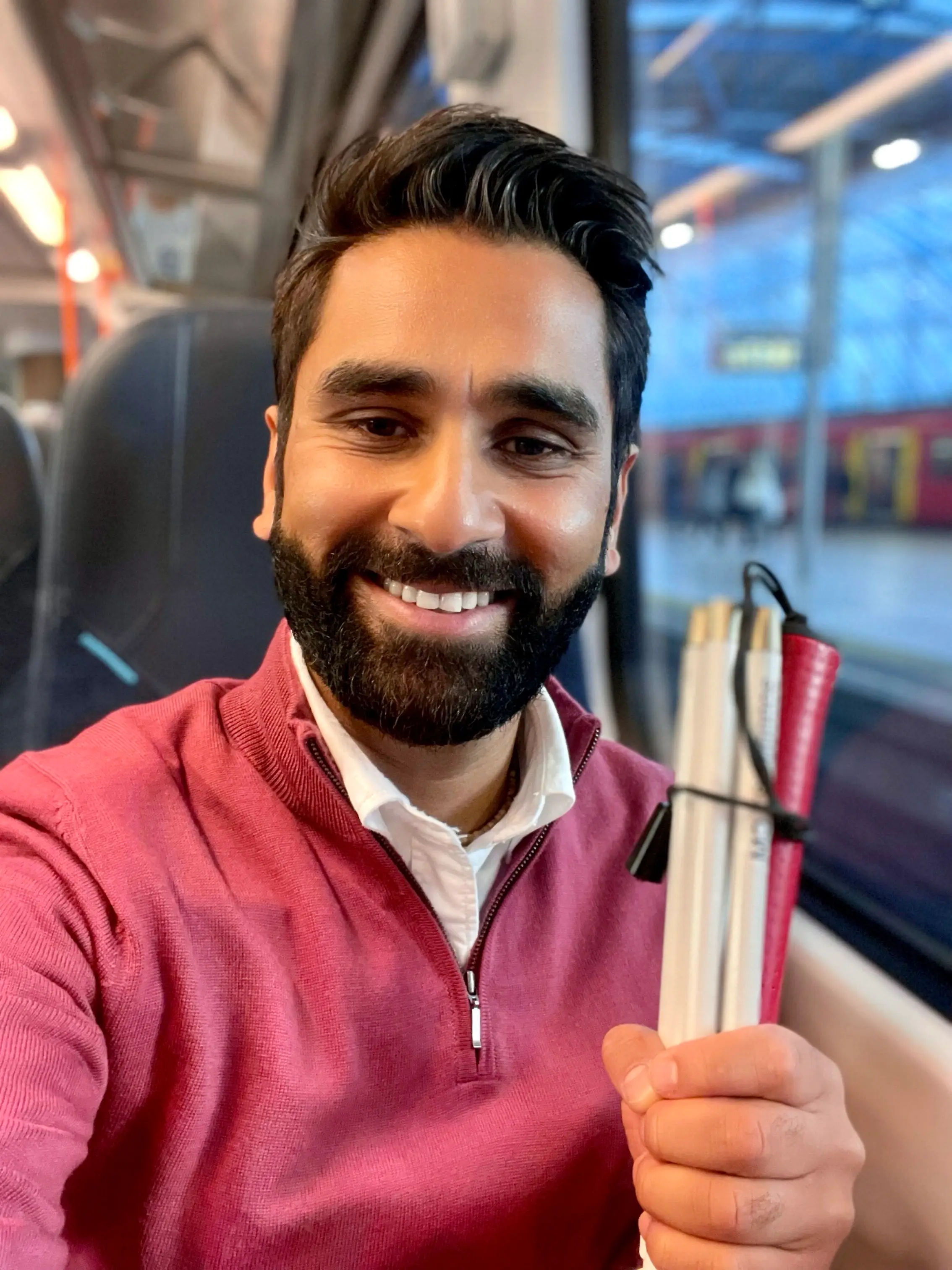 Dr Patel says it's incredibly difficult to make it around a busy city like London for the visually impaired.