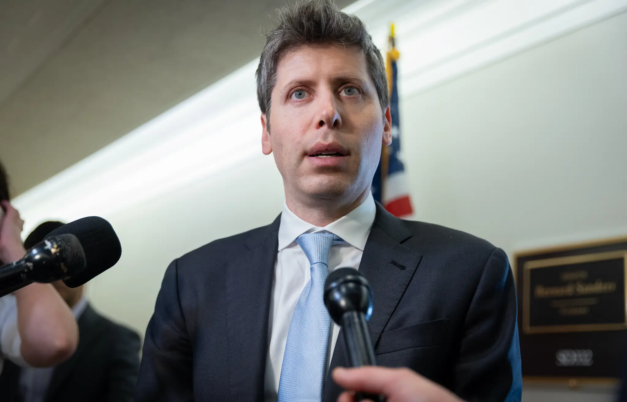 Sam Altman has two major concerns when it comes to the future of AI (Nathan Posner/Anadolu via Getty Images)