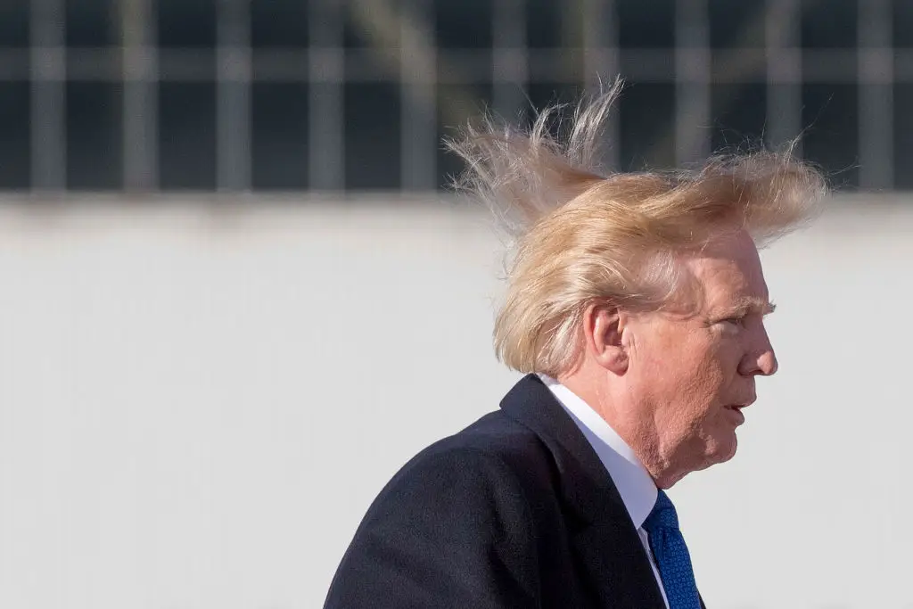 The President wants to 'make America's showers great again' and 'take care of his beautiful hair' (JIM WATSON/AFP via Getty Images)