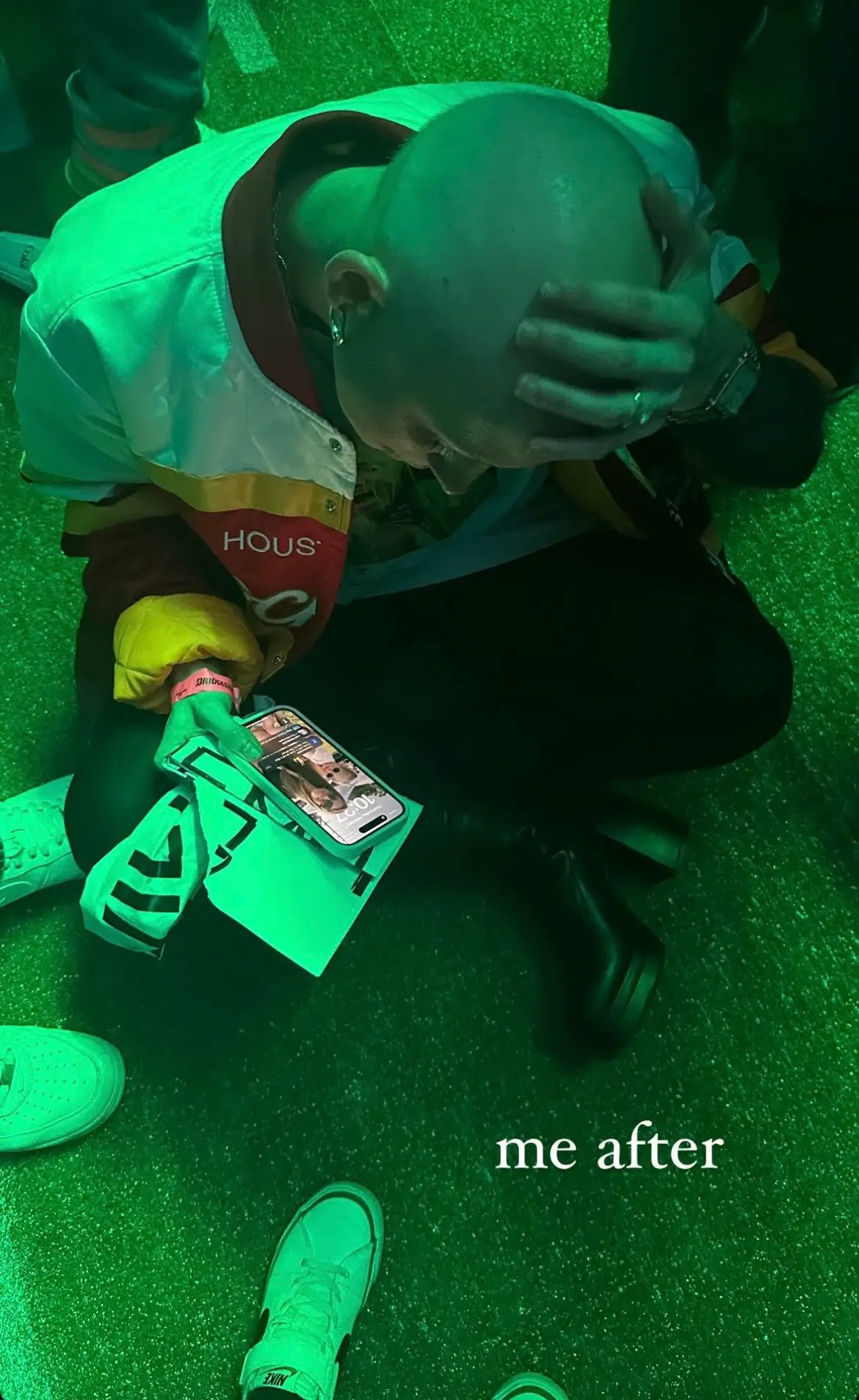 She said she was 'in shock'.