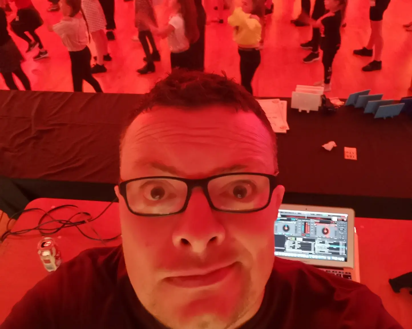 Kev Riley works as a DJ, but remains best known for shoving a whisk into his gob (Facebook/Kev Riley Entertainment)