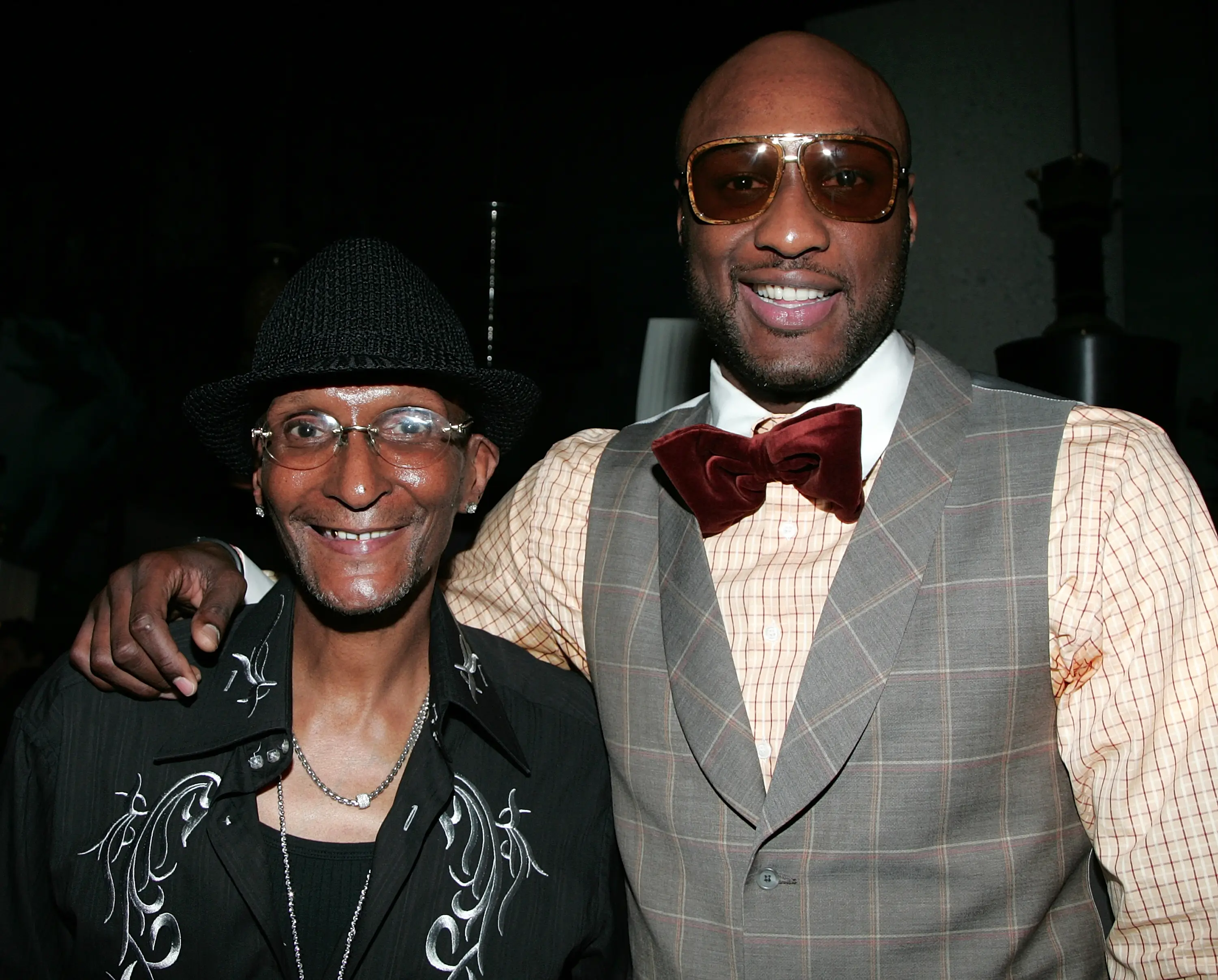 Lamar pictured with his late father Joe in November 2008 (David Livingston/Getty Images)