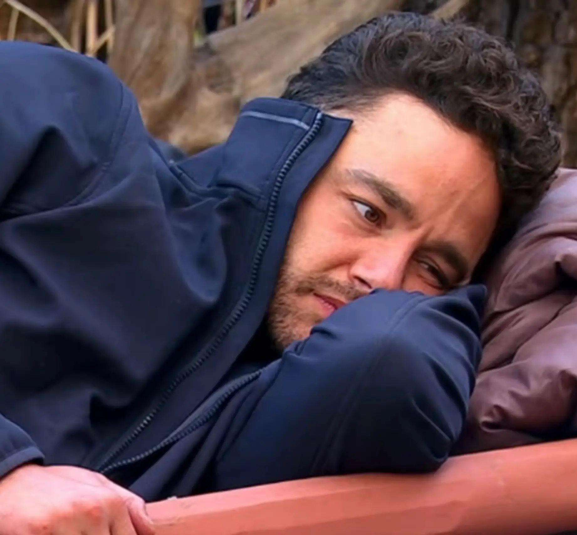 Thomas, 37, was branded 'useless' by Haye after complaining that he didn't feel up to completing a Bushtucker Trial (ITV)