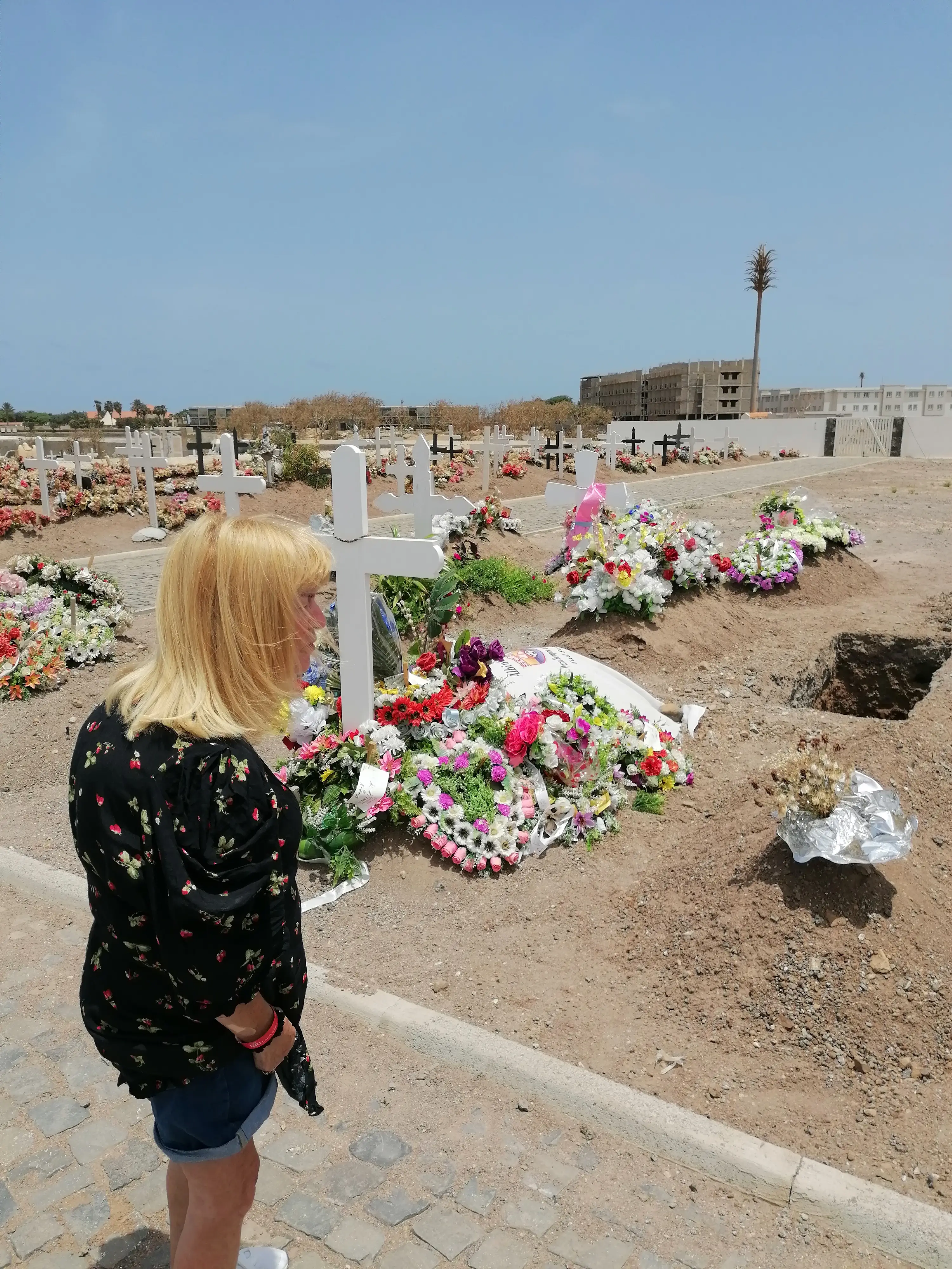 Jacqueline was tragically forced to watch her husband be buried alone (Irwin Mitchell)