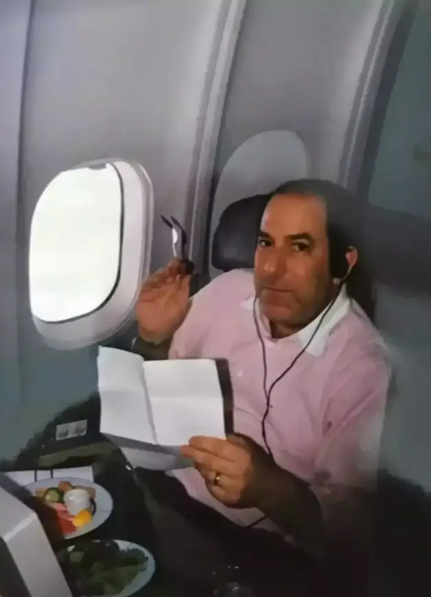 Steven Rothstein was able to travel first class during every journey with American Airlines (Caroline Rothstein)