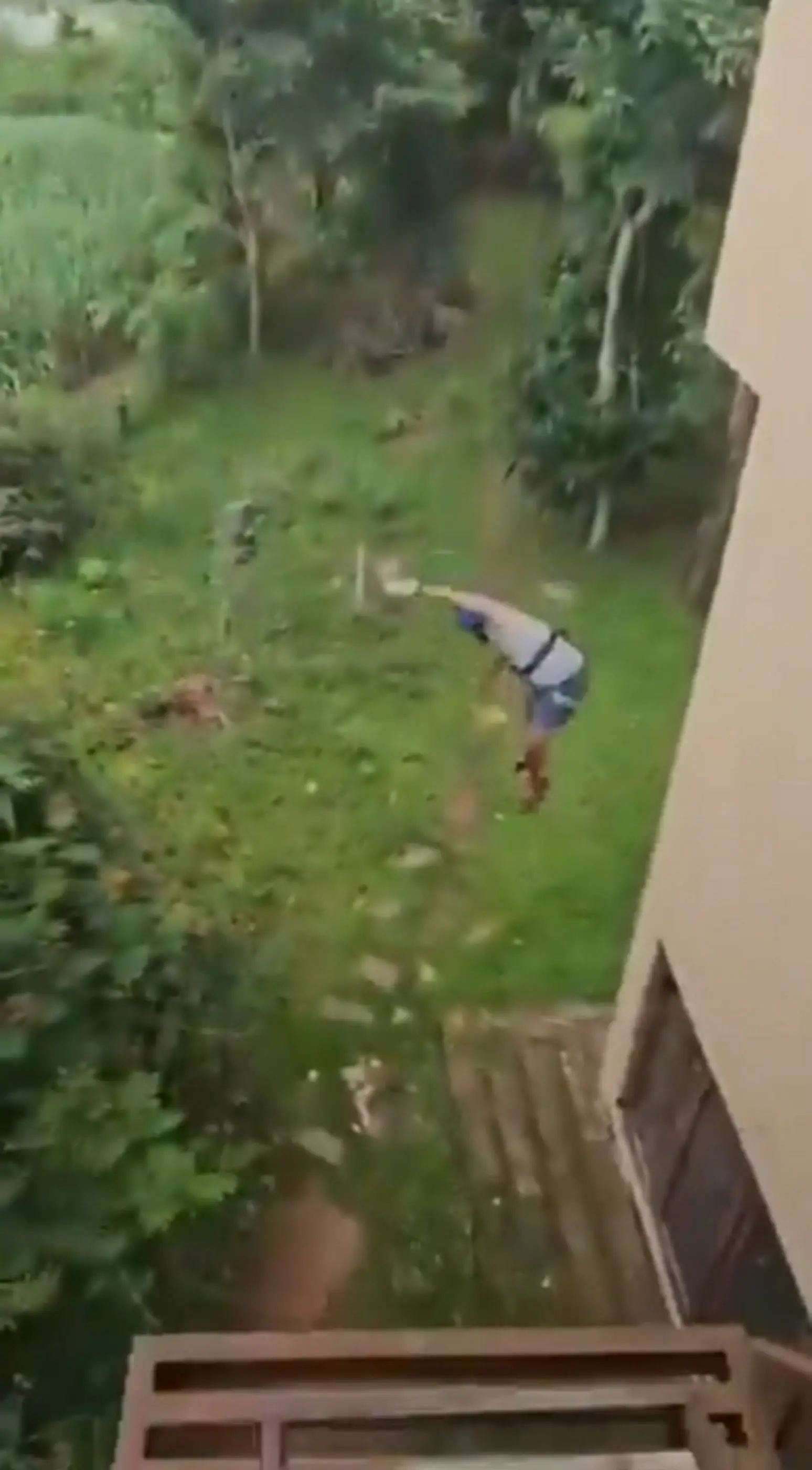 Mr Supur fell from the zip line (SWNS)