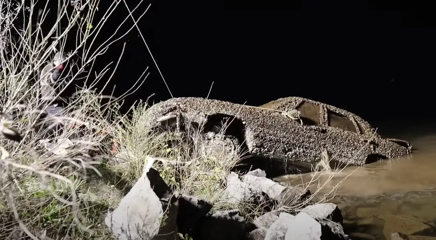 Police hauled her car out of the water 16 years after her disappearance (YouTube/exploringwithnug)