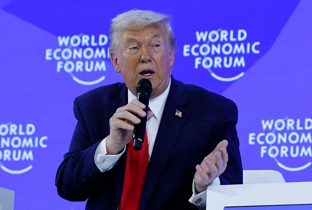 Trump has come under fire in Davos (Chip Somodevilla/Getty Images)