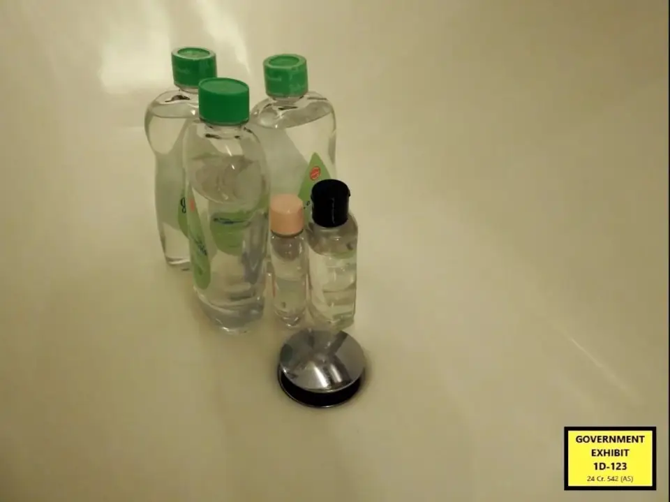 The baby oil found in Diddy's hotel (Department of Justice)