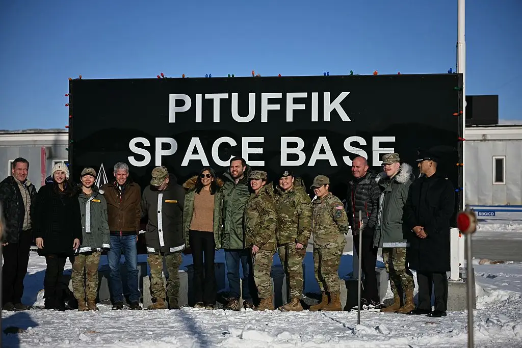 A US Space Force commander has been fired after JD Vance's visit to Greenland (JIM WATSON/POOL/AFP via Getty Images)