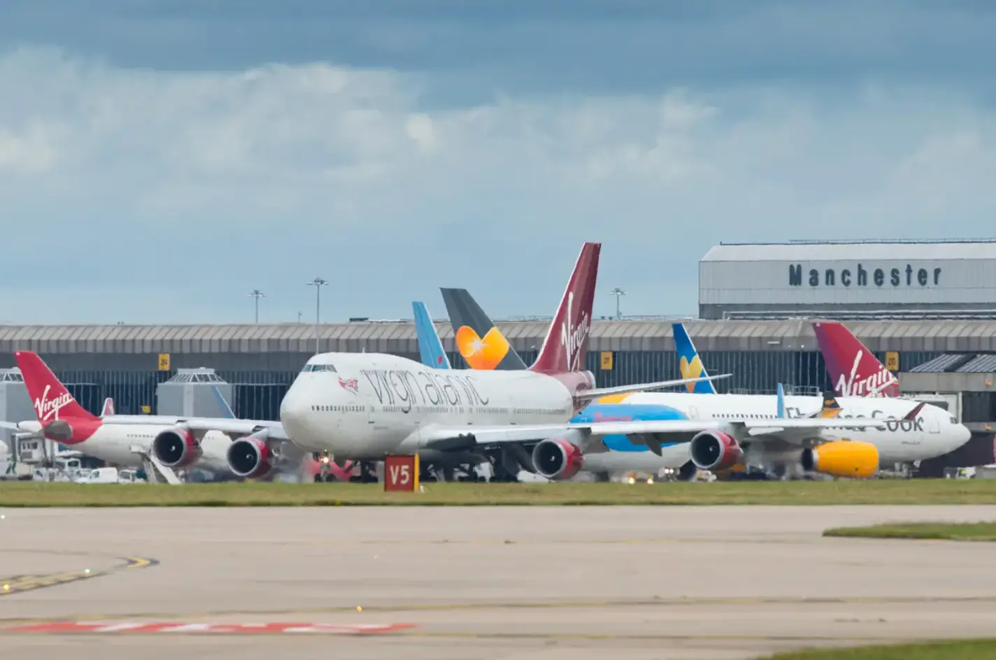A major UK airport was forced to close its runways.