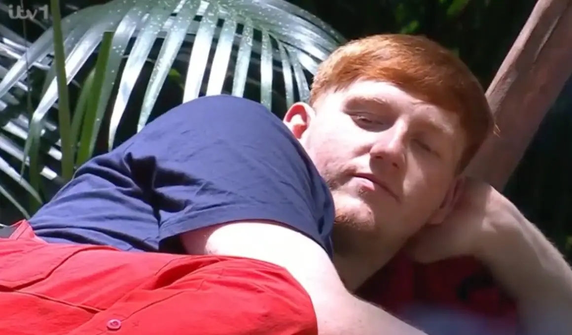 Ginge and the campmates discussed not drinking. (ITV)