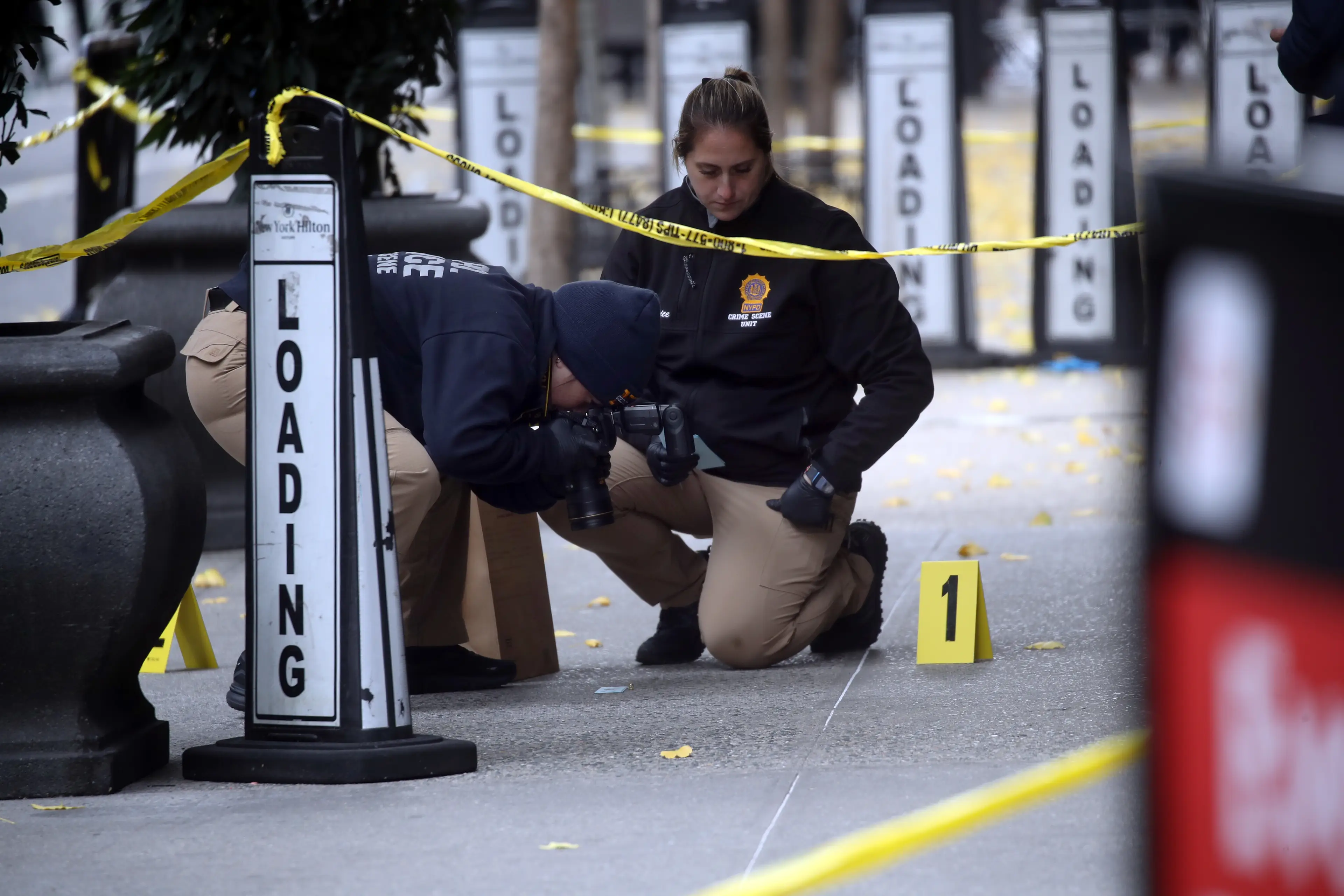 The NYPD are currently engaging in a New-York-wide manhunt for the shooter (Spencer Platt/Getty Images)