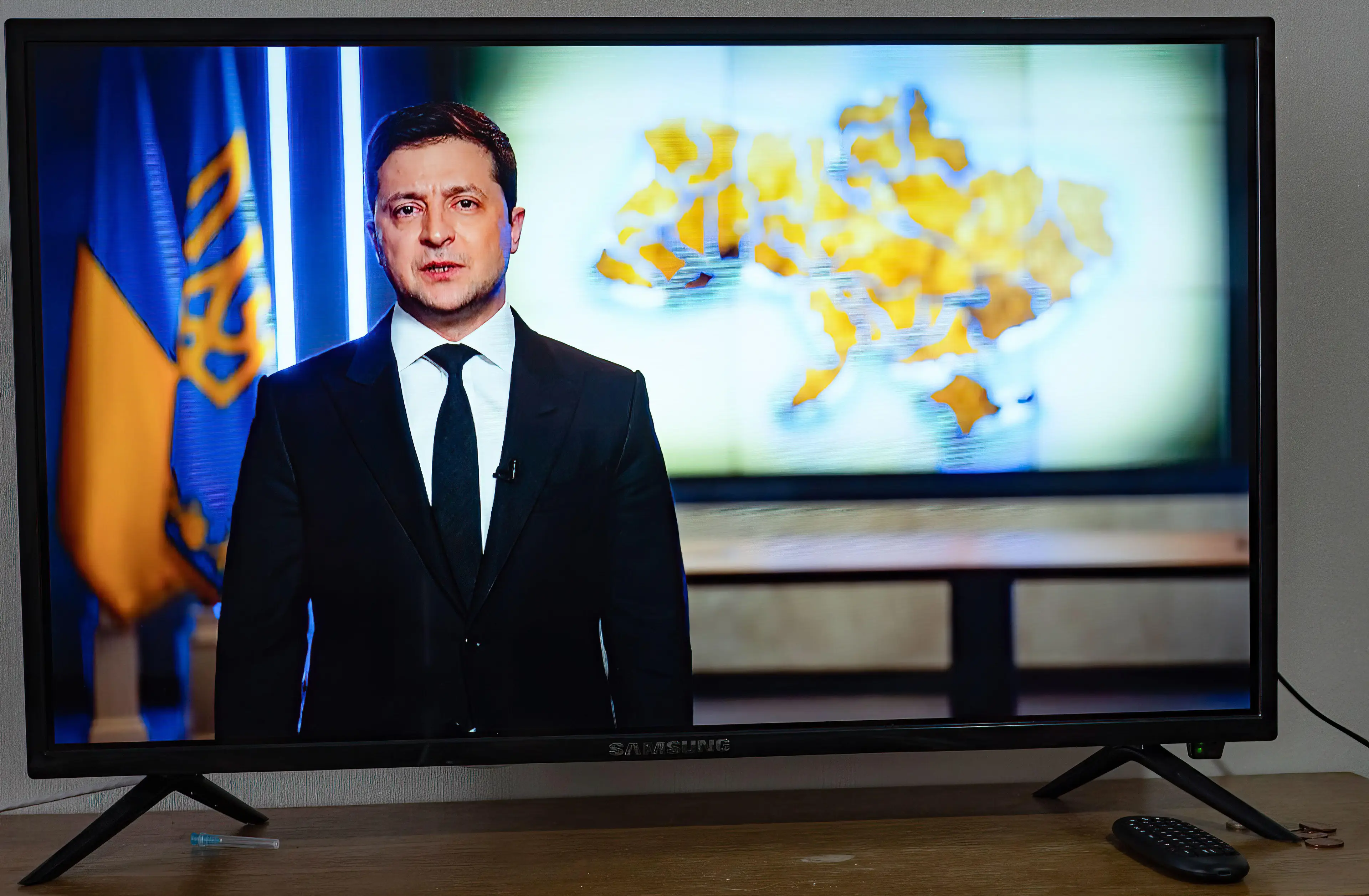 Ukrainian president Volodymyr Zelensky addressed the nation earlier today.