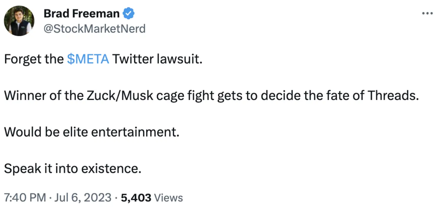 Fans think the winner should take control of the other's app.