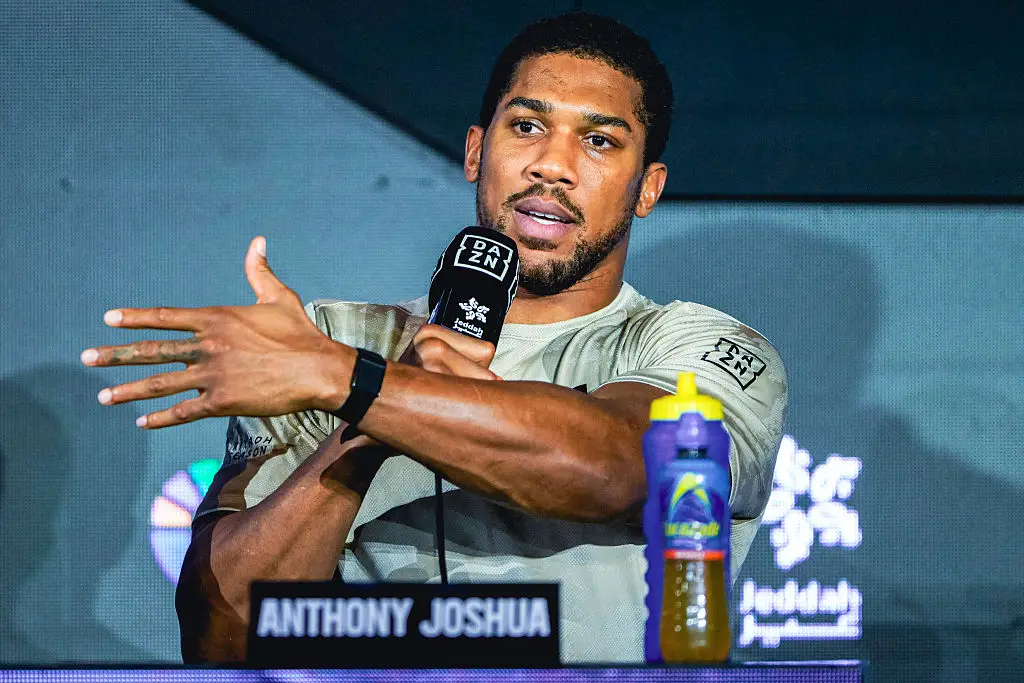 Anthony Joshua speaks ahead of his return fight (Khalid Alhaj/MB Media/Getty Images)