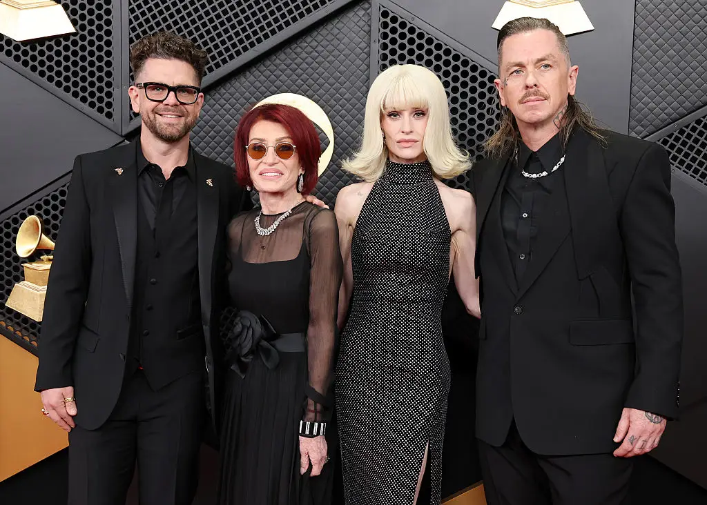 Jack Osbourne, Sharon Osbourne, Kelly Osbourne and Sid Wilson (Amy Sussman/Getty Images)