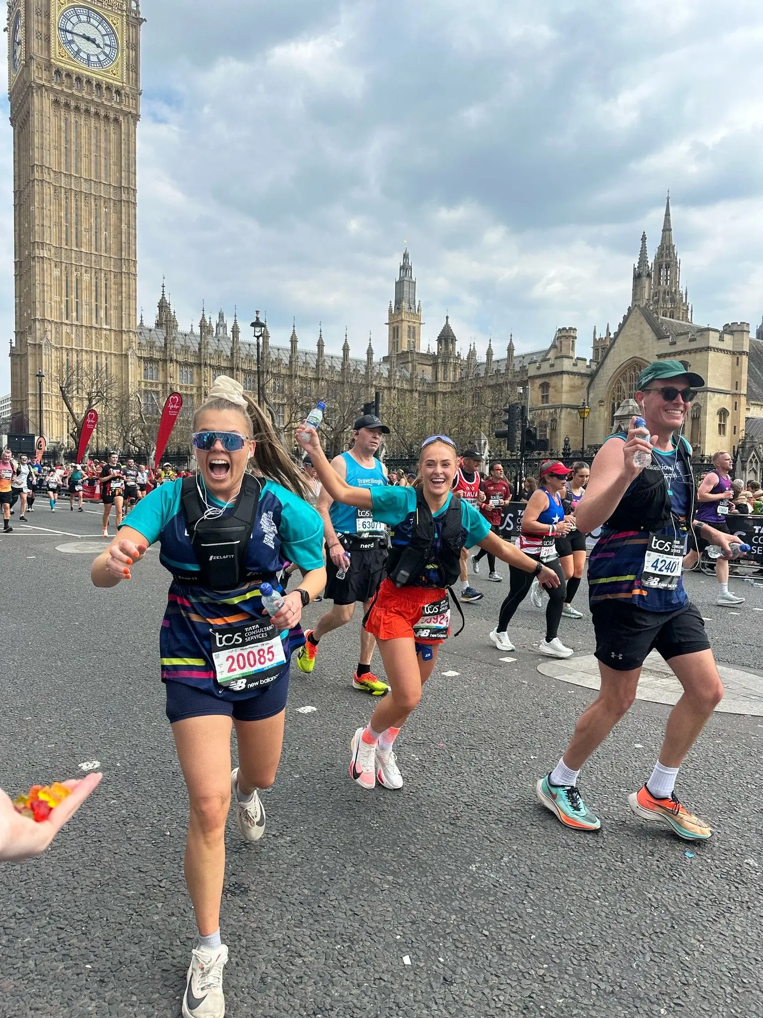 Gemma's family ran the London Marathon and have raised over £20,000 for charity (PA Real Life)