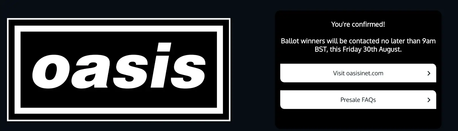 After clicking the link in the confirmation email, this is what you'll see. (LADbible)