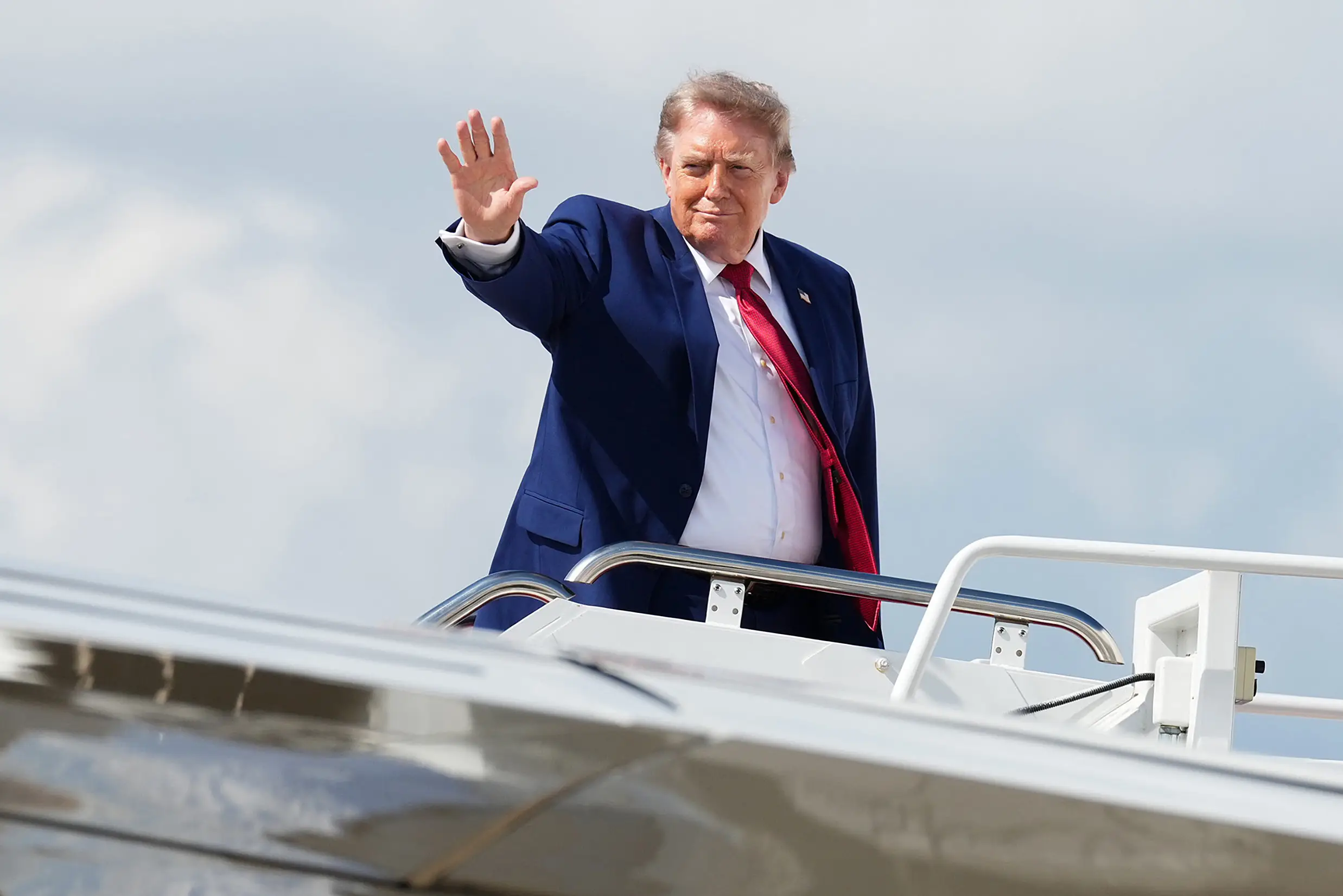 Trump said: “I don’t worry about anything, to be honest." (Eric Lee/Getty Images)