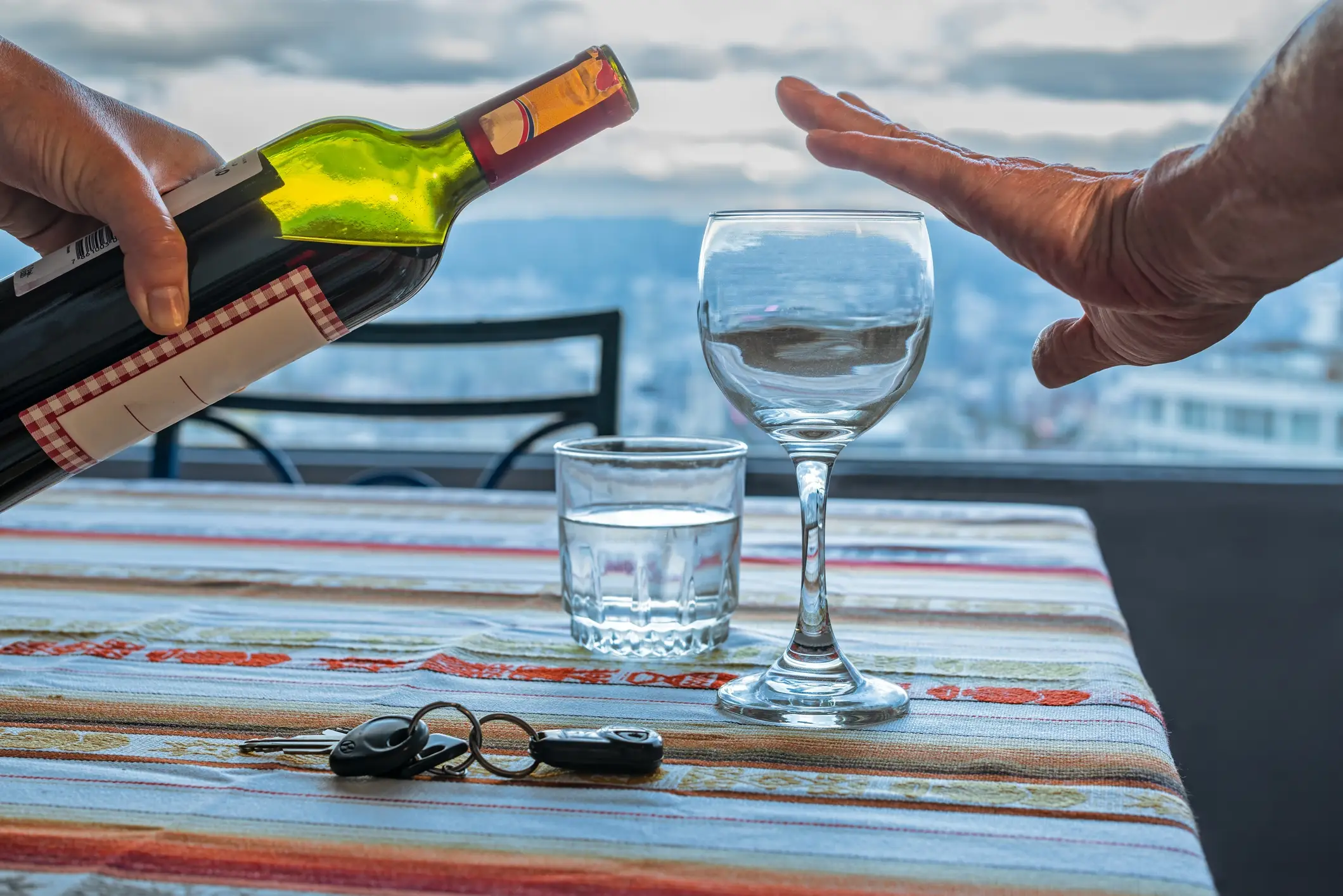 Alcohol Change UK recommends that you practice saying 'no' if you want to keep off the alcohol. (Getty Stock Photo)