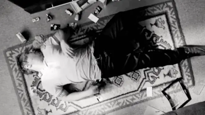 He wakes up covered in sick.