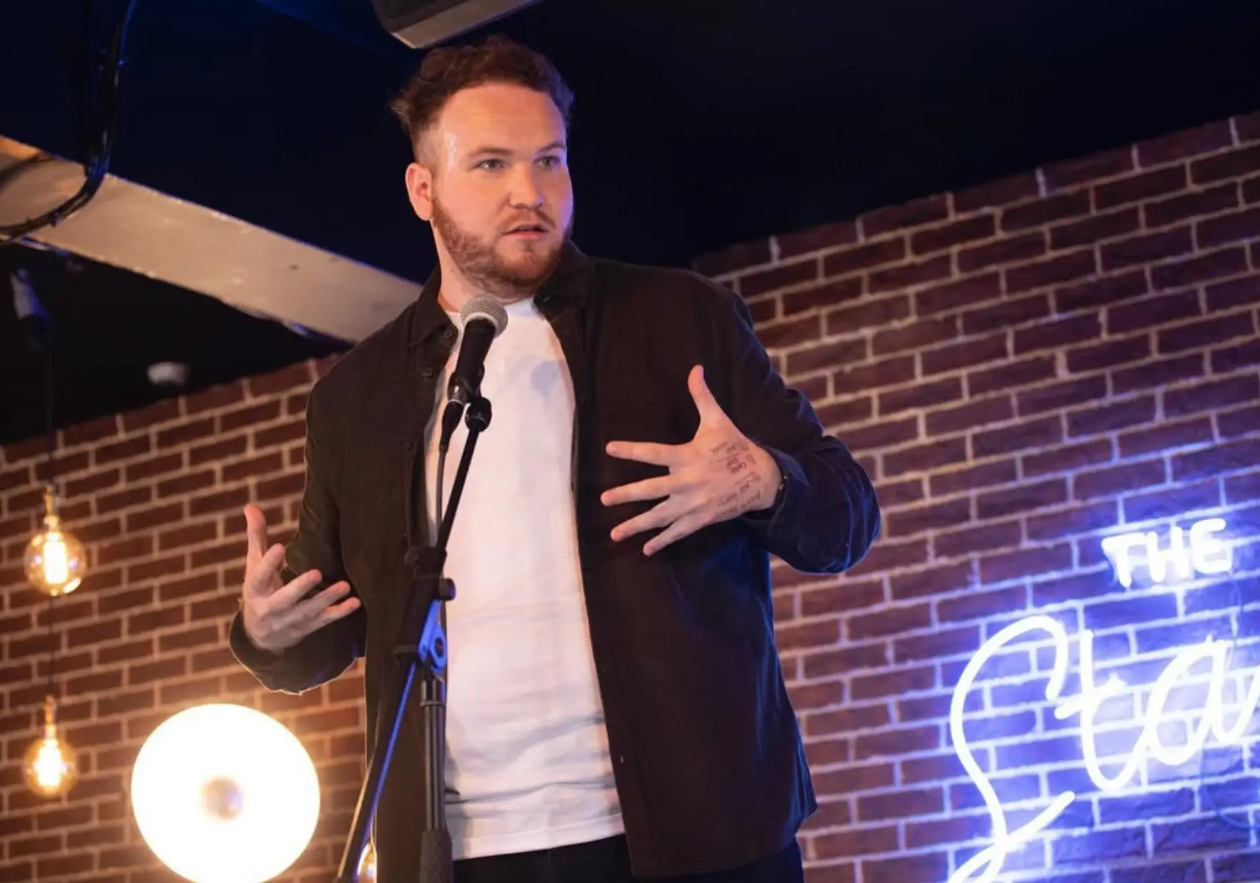 David has been doing comedy for several years but walked off at his recent gig (Instagram)