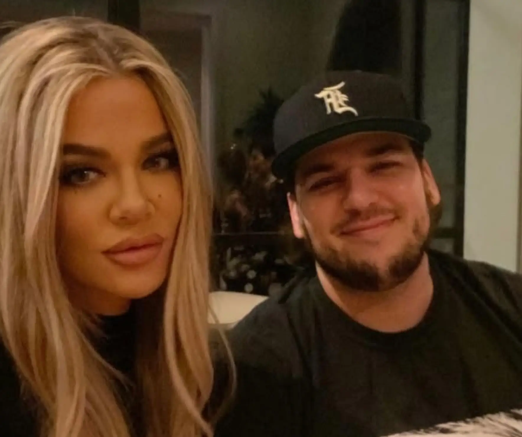 She reckons that her son and her brother Rob have a 'weird' resemblance (Instagram/@robkardashianofficial)