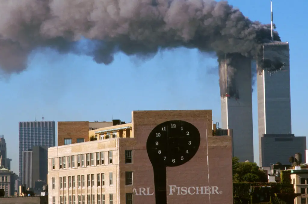 The attack on the Twin Towers and the Pentagon began the US' war on terrorism. (Education Images/Universal Images Group via Getty Images)