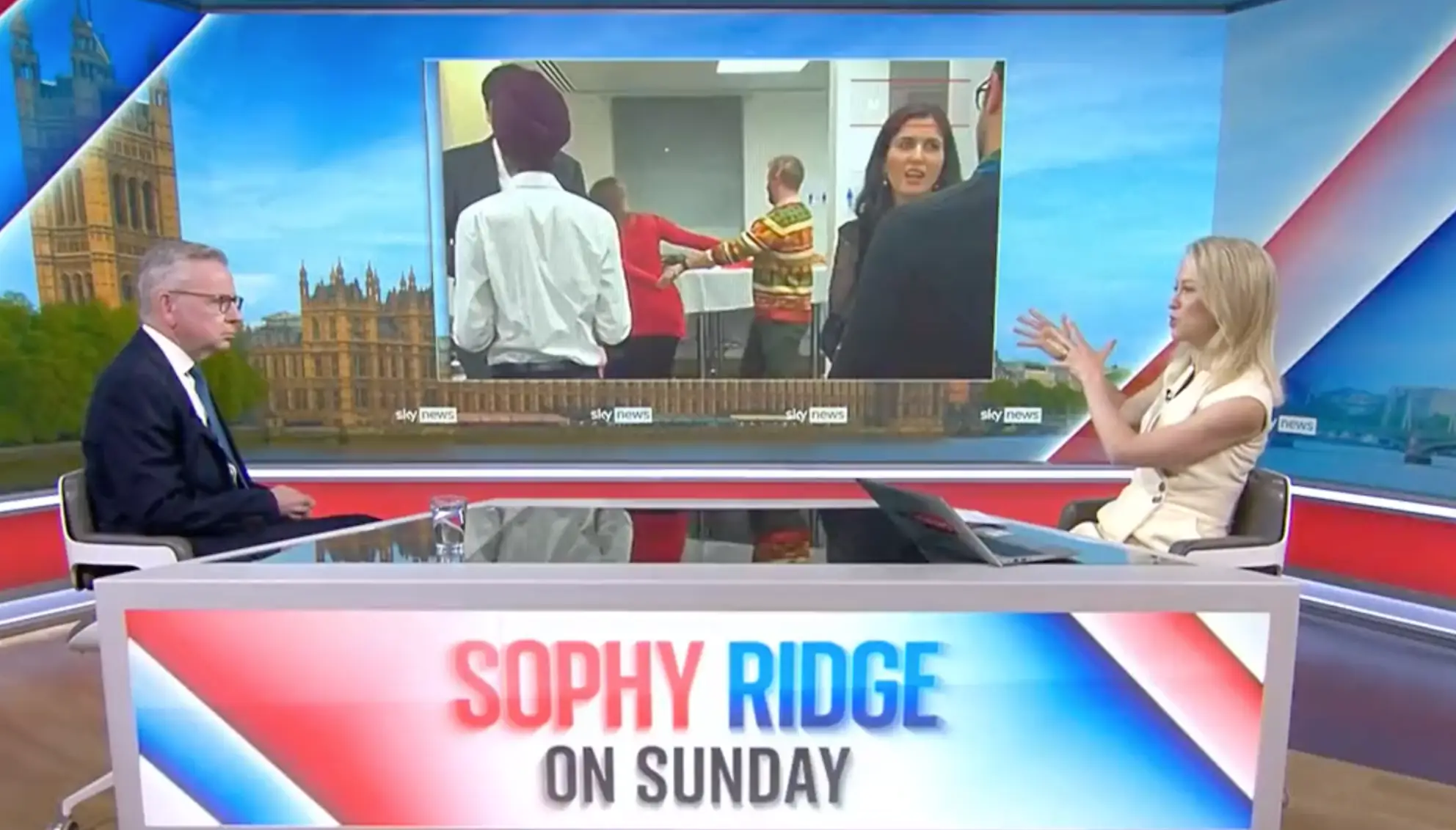 The video sees staff joking that they were 'bending the rules' during the Christmas lockdown party.