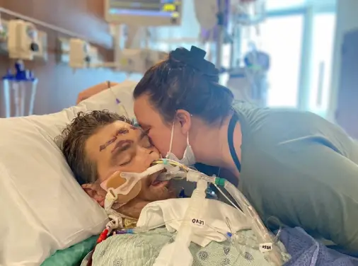 Steven Spinale was in a coma for five weeks (TikTok/@michelle220777)