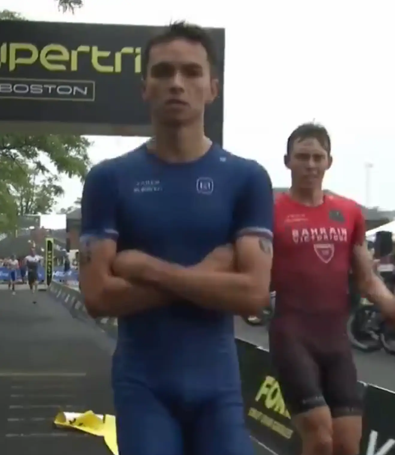 Alex Yee ended up taking top spot again from Hayden Wilde at the supetri in Boston (X/supertri)