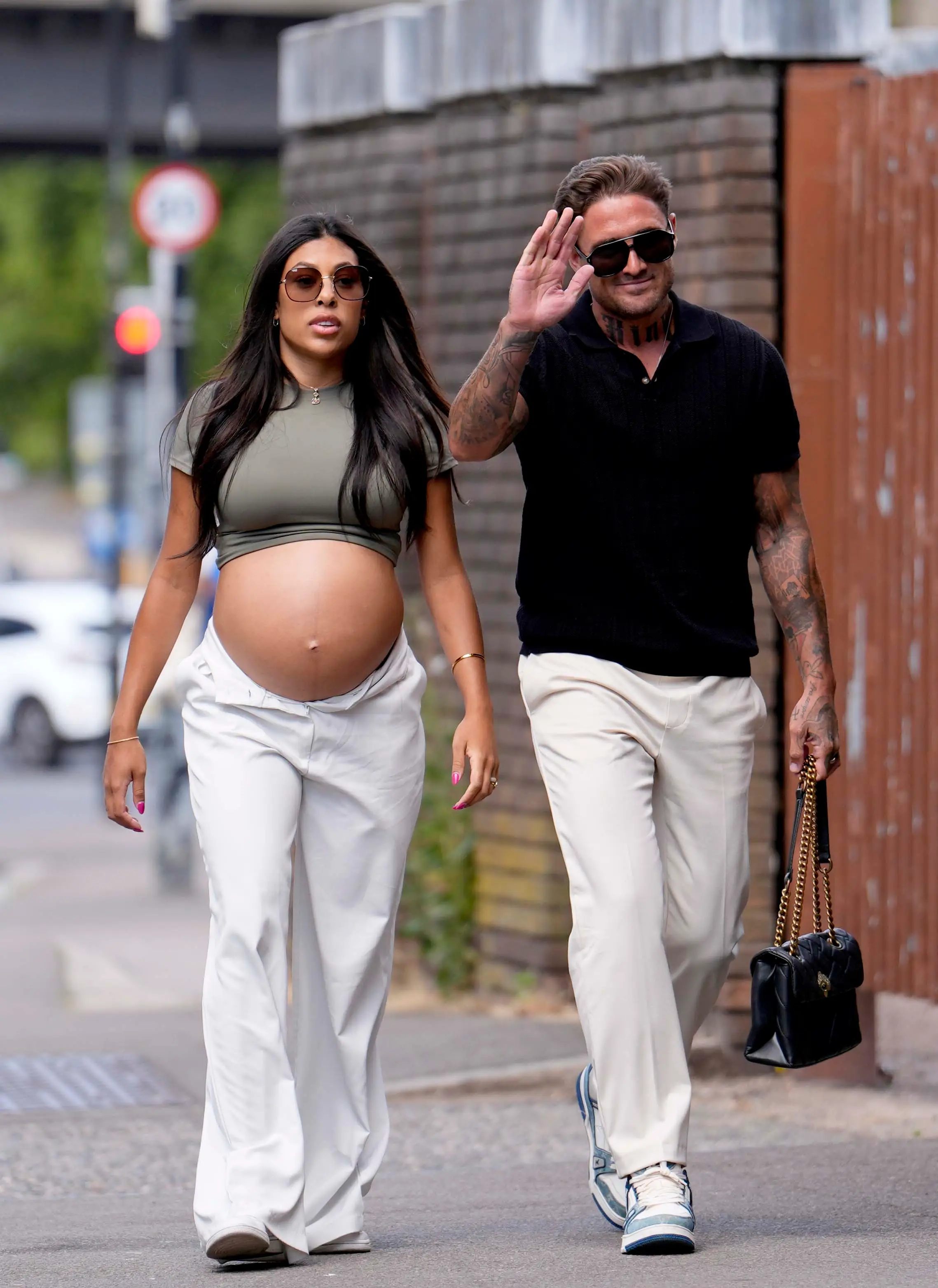 Bear seen arriving at court with partner Miami (PA)