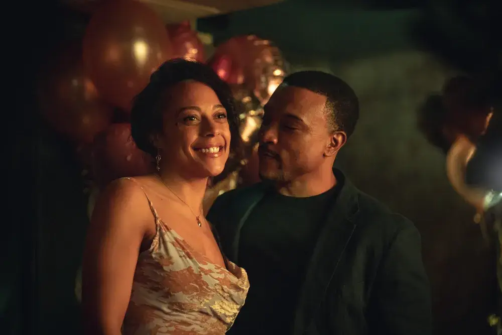 Rosalind Eleazar and Ashley Walters in Missing You (Netflix)