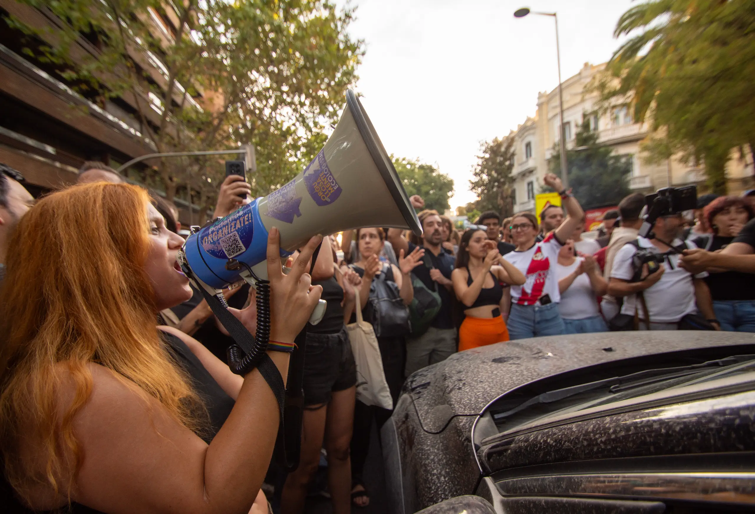Spanish demonstrators make their voices heard as the nationwide housing crisis continues (Francesco Militello Mirto/NurPhoto via Getty Images)