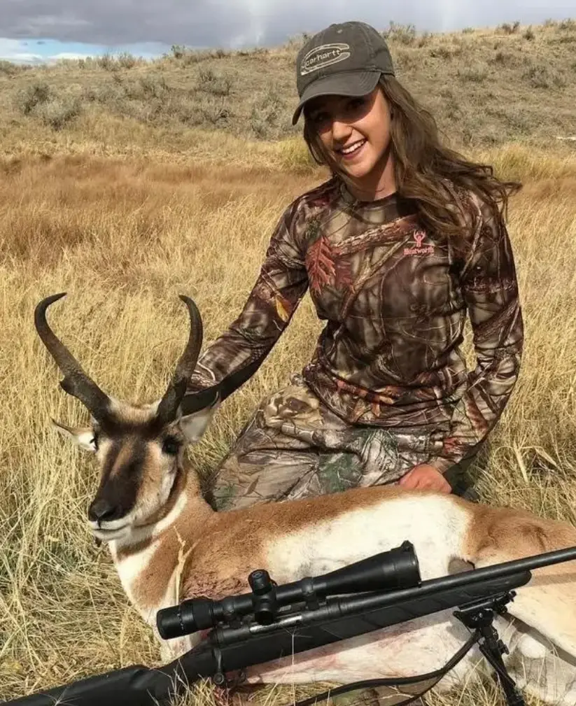 She was accused of violating hunting laws in Wyoming (Facebook)