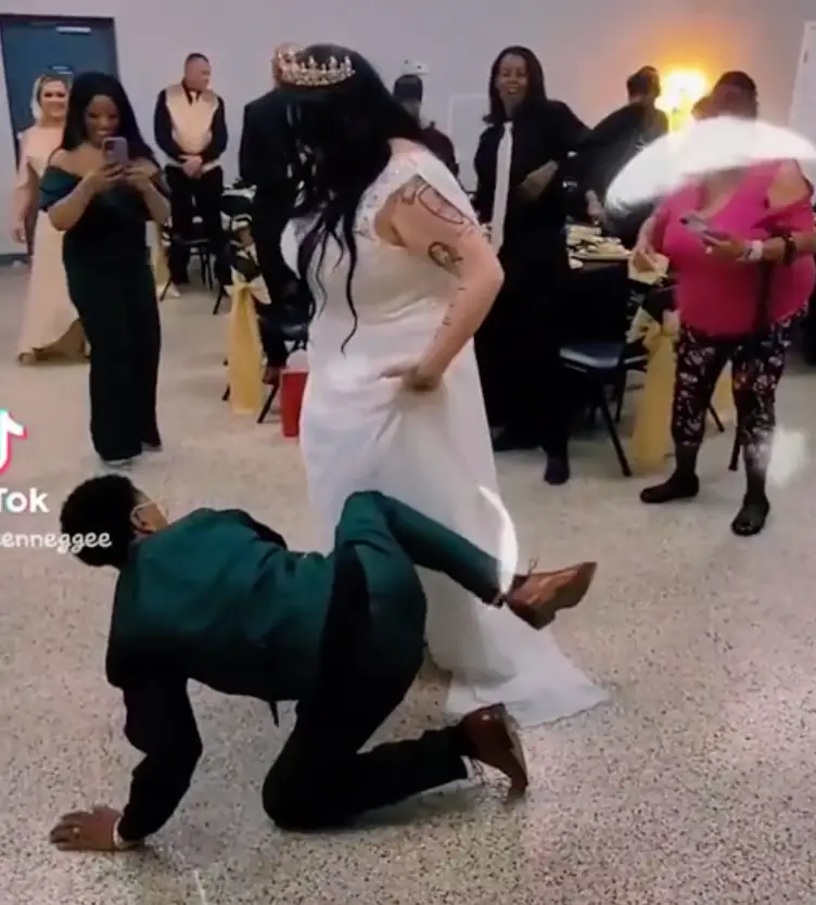 The dance is a family tradition for the groom.