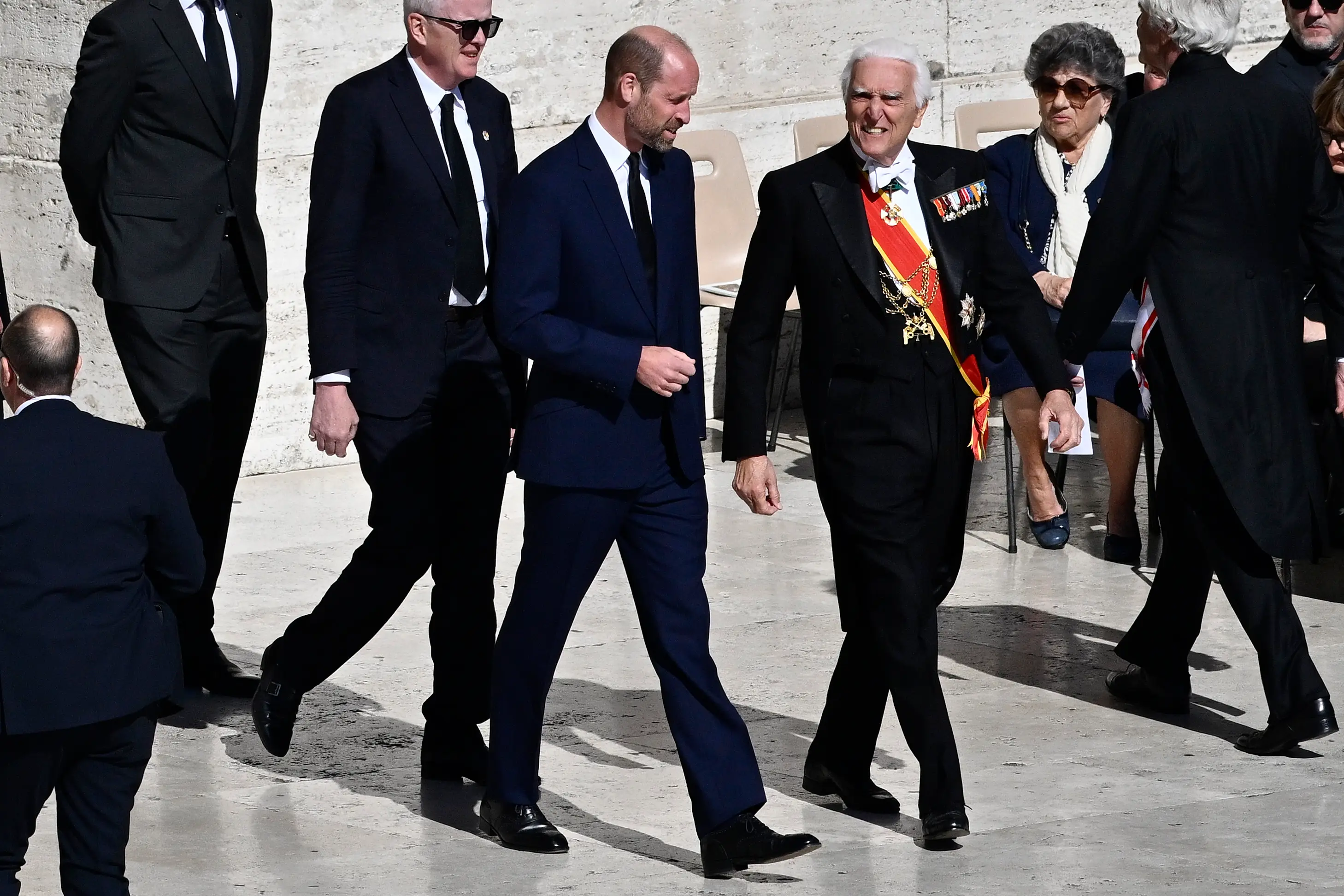 Prince William is attending the funeral in his father's place, much as Charles attended the funeral of John Paul II instead of his mother (Antonio Masiello/Getty Images)