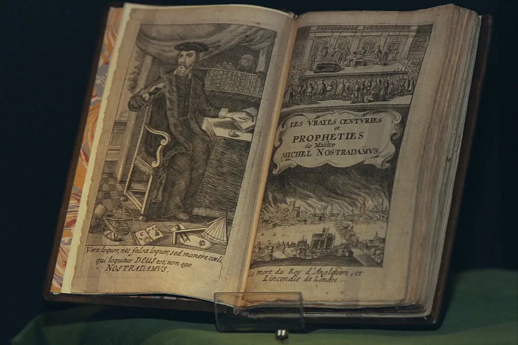His prophecies were outlined in 1555 book Les Prophéties (Stephane Ruet/Sygma via Getty Images)