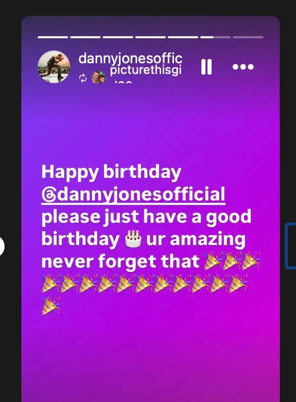 Messages from fans featured kind words to the singer (Instagram/@dannyjonesofficial)