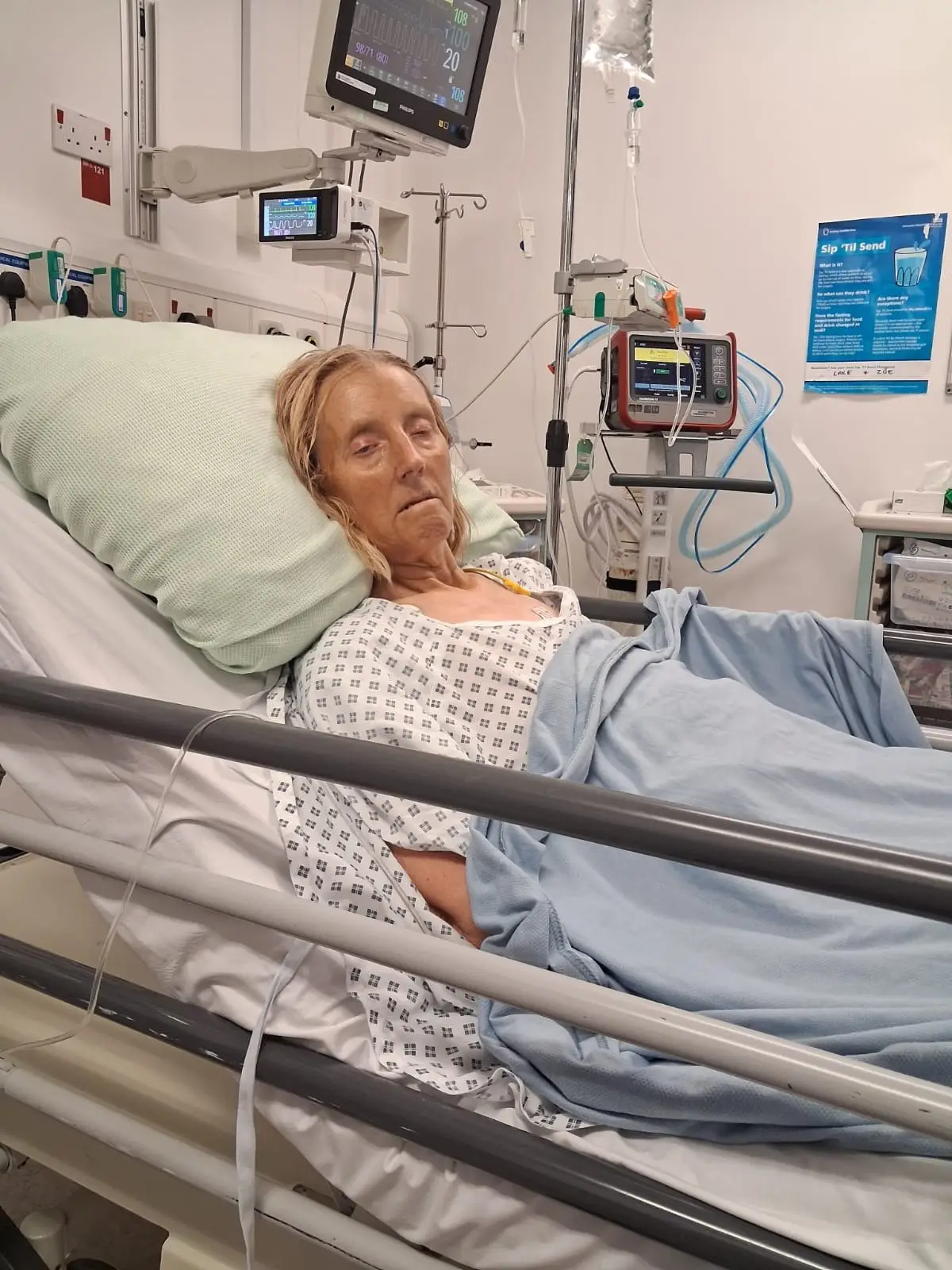 The infections meant Vicky was unable to receive chemotherapy (SWNS)