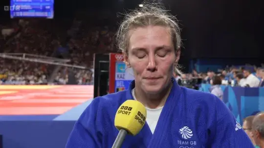 Team GB’s Emma Reid was understandably disappointed. (BBC)