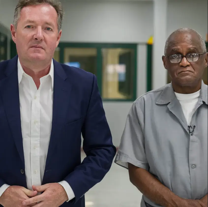 Piers Morgan with Lorenzo Gilyard, the Kansas City Strangler.