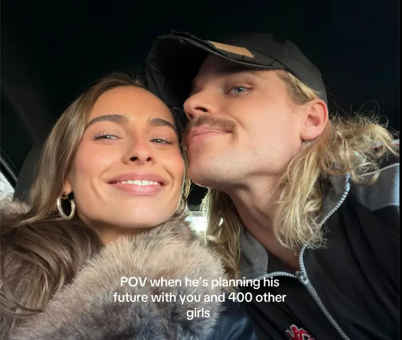The rumour started on TikTok and included snaps of Smith with multiple women (TikTok/@tahliaaathornton)
