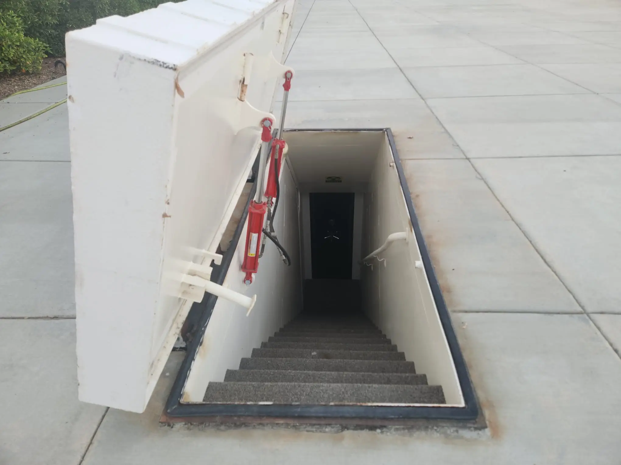 You enter by a hydraulic door (SWNS)