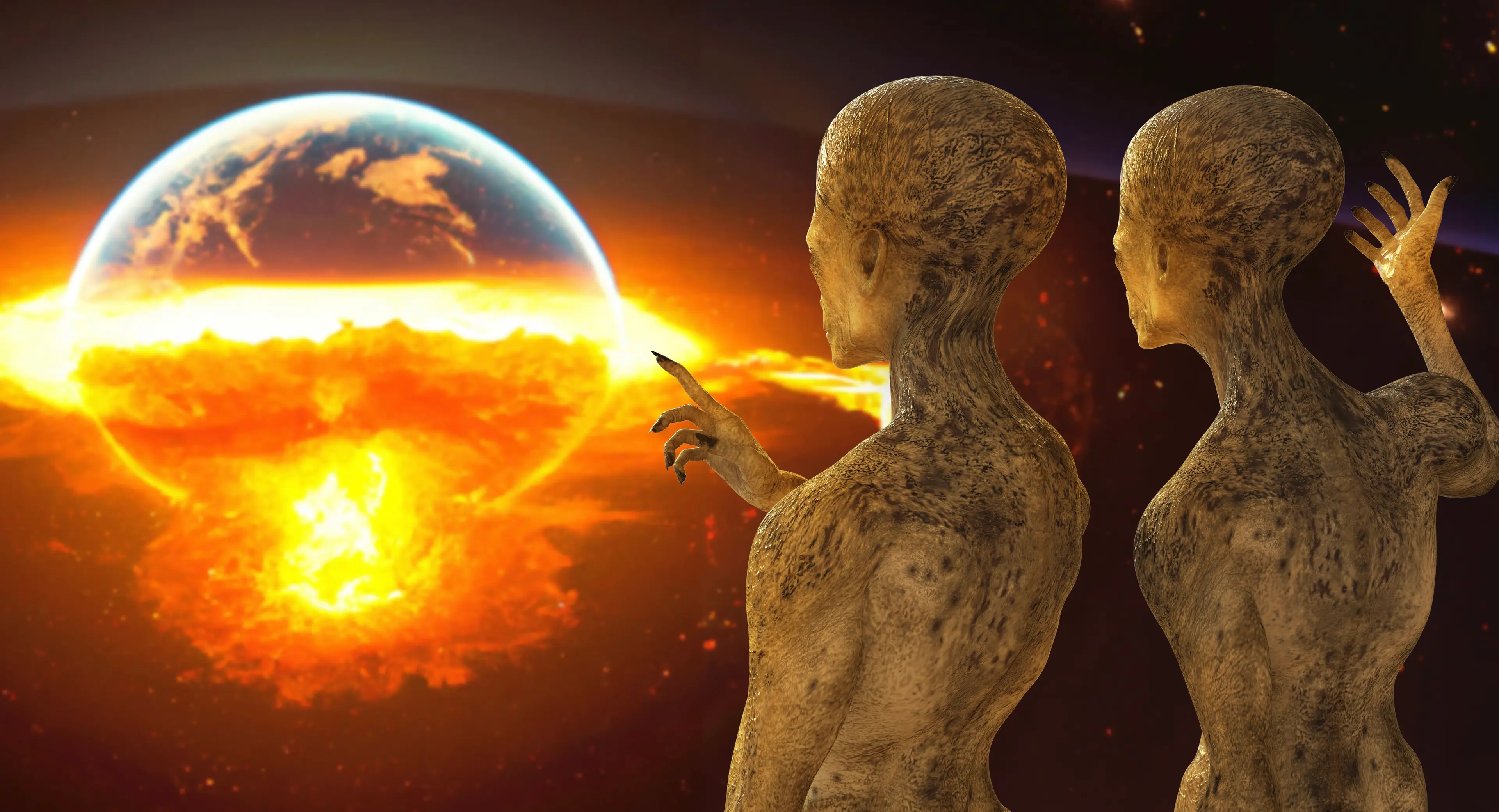 The alleged time traveller reckons aliens have got some chilling plans for our planet (Getty Stock Image)